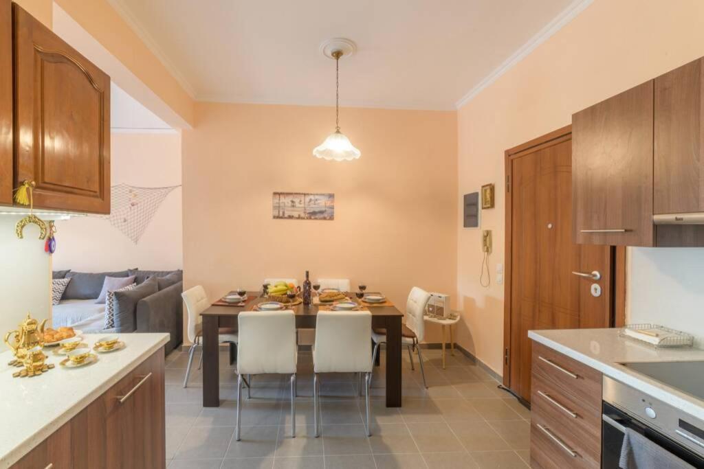 Bright Newly Renovated Apt Near Beach & Center+Ac Anemomylos Bagian luar foto