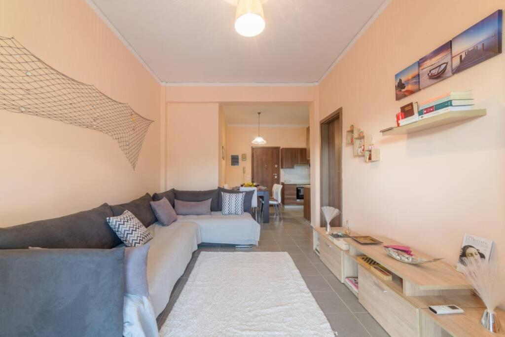Bright Newly Renovated Apt Near Beach & Center+Ac Anemomylos Bagian luar foto